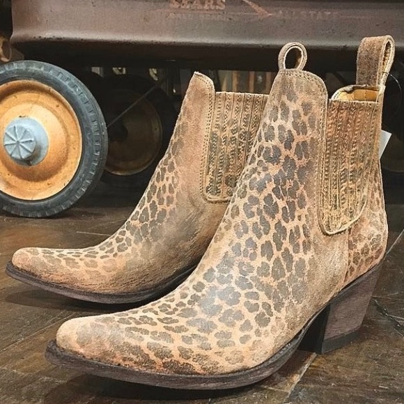 Old Gringo Leopardito Gaucho Low Cut Boots - Picture 2 of 2